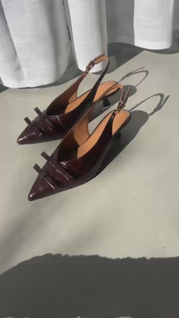 COPENHAGEN SHOES MY GOLD CR. Stiletter 004 Dark brown