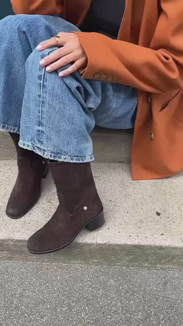 COPENHAGEN SHOES THE REAL WALKING SUEDE Støvler 0012 BROWN