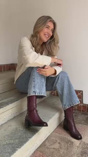 COPENHAGEN SHOES YOUR VIBE BORDEAUX Støvler 2222 BORDEAUX
