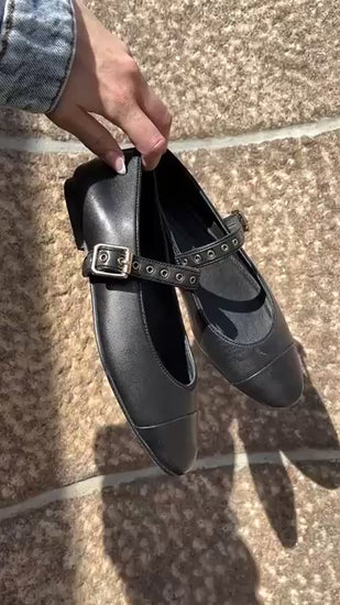 COPENHAGEN SHOES LOVE AND DREAMS Ballerina 0001 BLACK