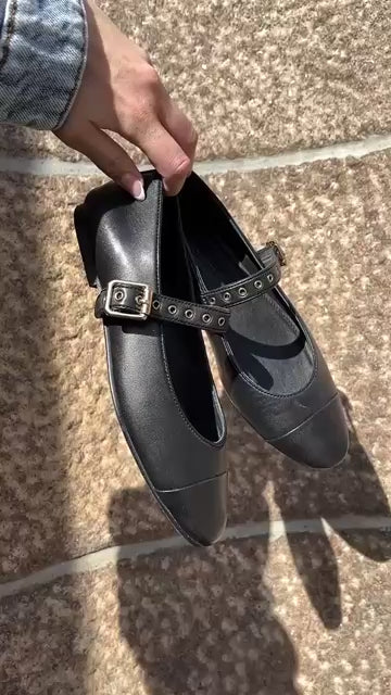 COPENHAGEN SHOES LOVE AND DREAMS Ballerina 0001 BLACK
