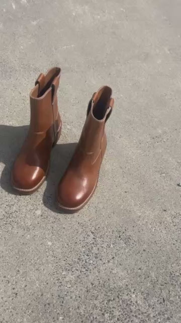 COPENHAGEN SHOES SAY MORE - BROWN/TAN Støvler 125 TAN