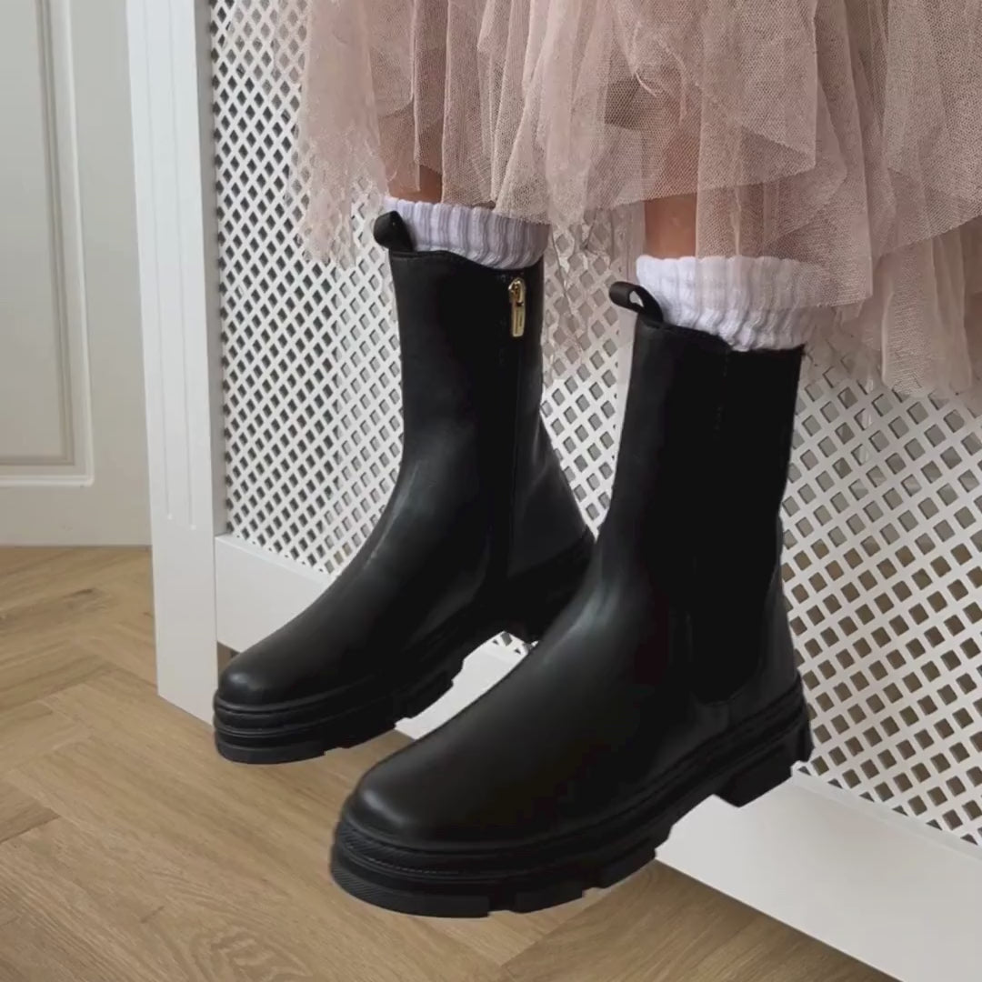 COPENHAGEN KIDS EVERYWHERE GIRL Støvler 0001 BLACK