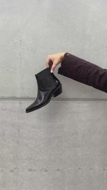COPENHAGEN SHOES THE WALKING BOOT PATENT Støvler 0011 BLACK PATENT