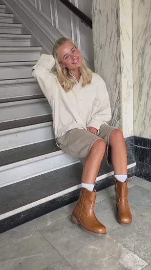 COPENHAGEN SHOES SAY MORE - BROWN/TAN Støvler 125 TAN