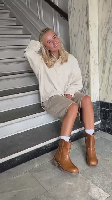 COPENHAGEN SHOES SAY MORE - BROWN/TAN Støvler 125 TAN