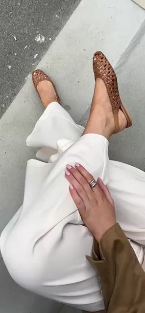 COPENHAGEN SHOES AS THE SEA Ballerina 0241 COGNAC