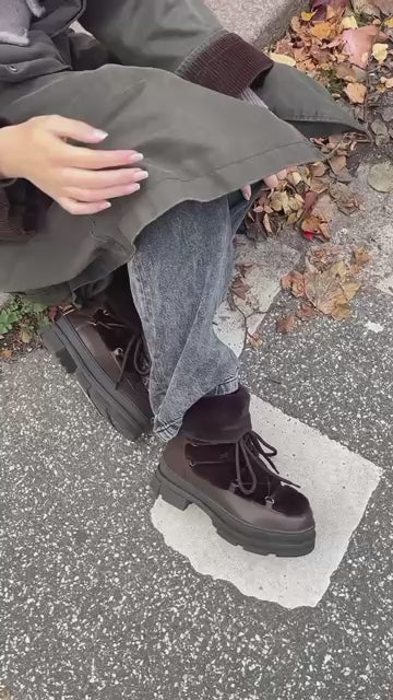 COPENHAGEN SHOES NATURE LIVING Støvler 004 Dark brown