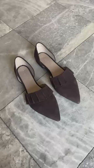 COPENHAGEN SHOES NEW ROMANCE Ballerina 004 Dark brown