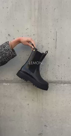 COPENHAGEN SHOES LEMON (PLAIN COLOR) Støvler 001 Black