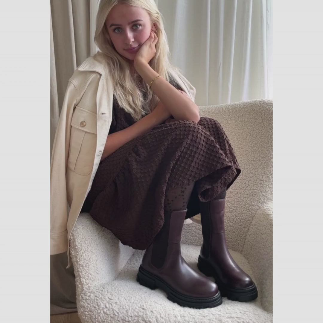 COPENHAGEN SHOES PENNY GIRL Støvler 123 Dark brown (black outsole)