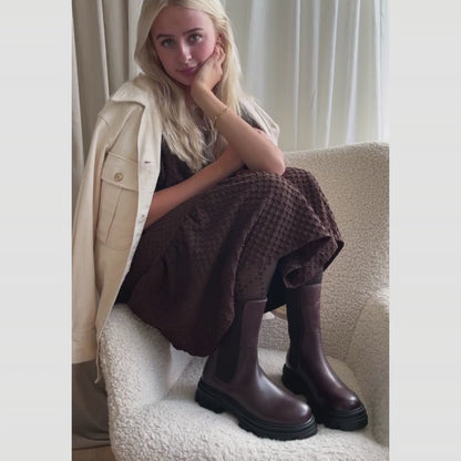 COPENHAGEN SHOES PENNY GIRL Støvler 123 Dark brown (black outsole)