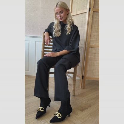 COPENHAGEN SHOES LOVE ME SUEDE Støvler 0001 BLACK