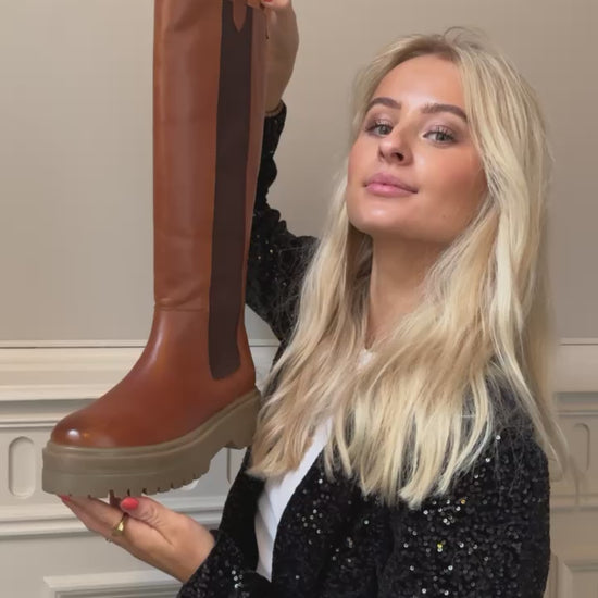 COPENHAGEN SHOES GOING HIGH 22 COPENHAGEN Long boot 112 Cognac