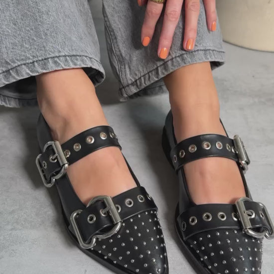 COPENHAGEN SHOES FUTURE VIBES Ballerina 0001 BLACK