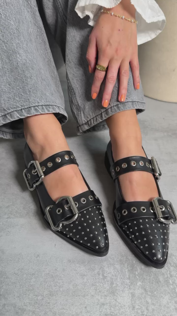 COPENHAGEN SHOES FUTURE VIBES Ballerina 0001 BLACK