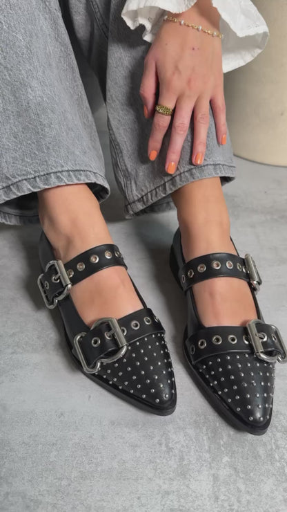 COPENHAGEN SHOES FUTURE VIBES Ballerina 0001 BLACK