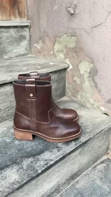 COPENHAGEN SHOES SAY MORE - BROWN/TAN Støvler 0012 BROWN