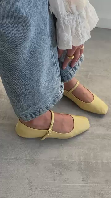 COPENHAGEN SHOES ALL FOR LOVE Ballerina 5544 Sun Yellow