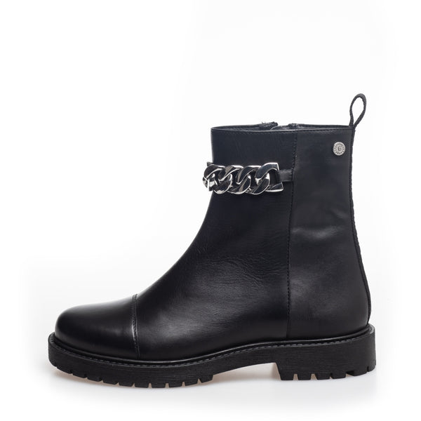 COPENHAGEN SHOES FLOWER EYES Boot 2206 BLACK/SILVER