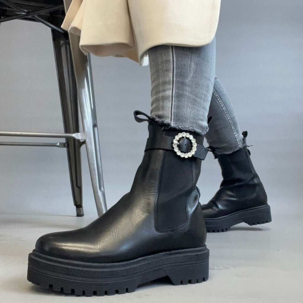 COPENHAGEN SHOES GOING SIMILI Støvler 0001 BLACK