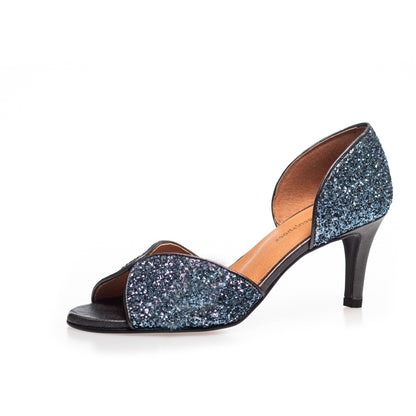 COPENHAGEN SHOES MY DIAMONDS - BLUE Stiletter 011 BLUE GLITTER