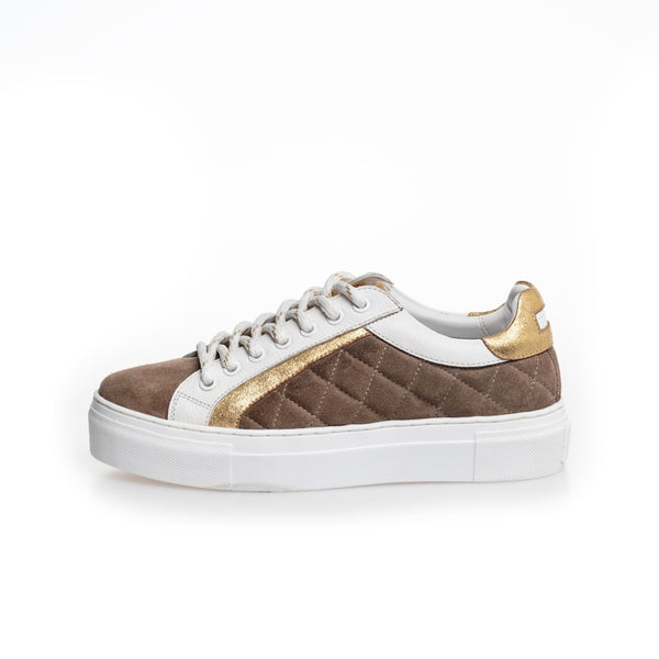 COPENHAGEN SHOES MY SNEAKS Sneakers 004 TAUPE/GOLD