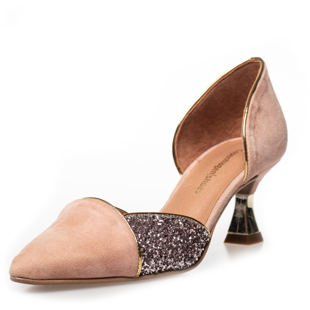 COPENHAGEN SHOES PARIS - GLITTER Stiletter 394 Nude multi