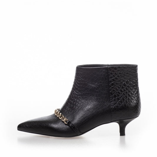 COPENHAGEN SHOES PARI' CHAIN Støvler 103 Black croco