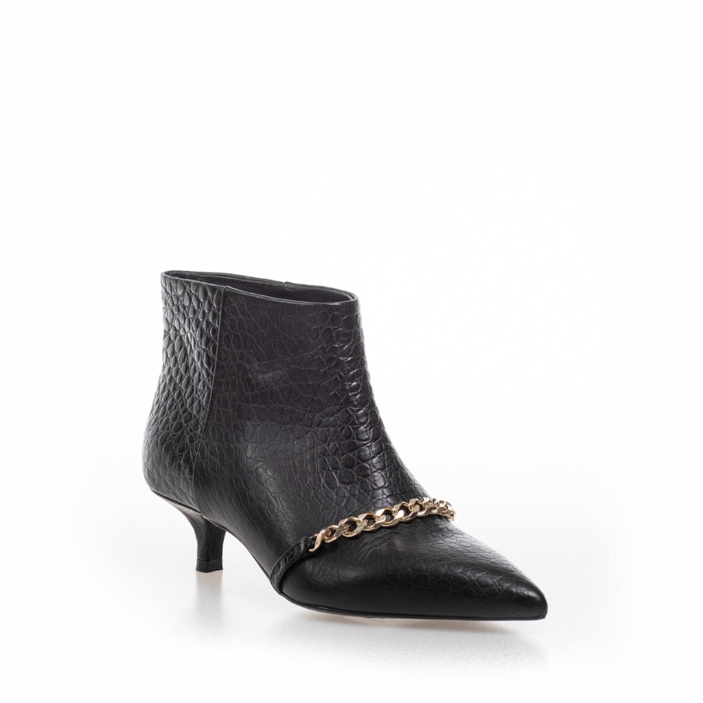 COPENHAGEN SHOES PARI' CHAIN Støvler 103 Black croco